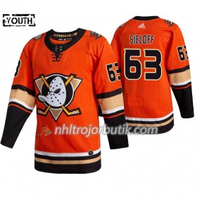 Barn Ishockey Anaheim Ducks tröja Patrick Sieloff 63 Adidas 2019-20 Apelsin Authentic